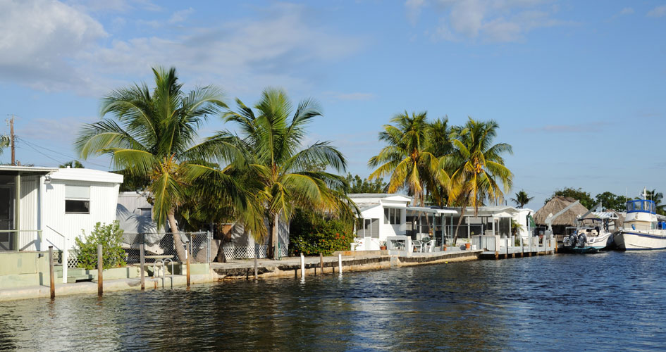 Key Largo waterside houses